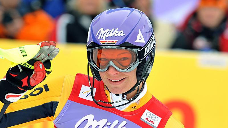 Zweite beim Heimrennen in Garmisch-Partenkirchen: Maria Riesch. Zweite beim Heimrennen in Garmisch-Partenkirchen: Maria Riesch.