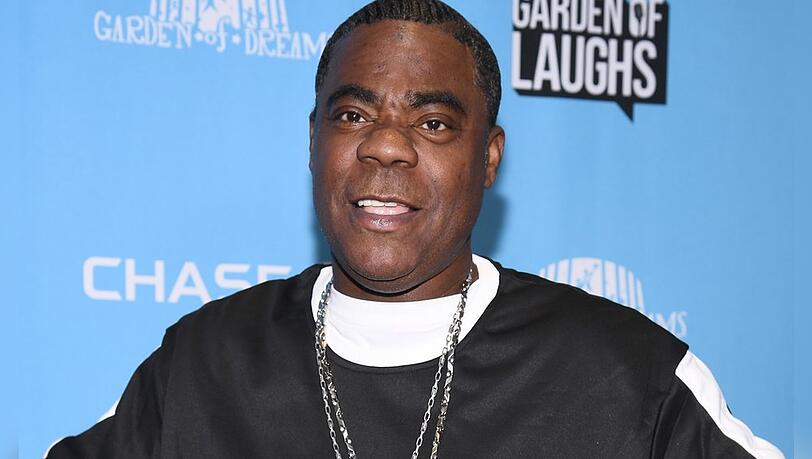 Basketball-Fan Tracy Morgan sorgte f&uuml;r Aufregung am Spielfeldrand.