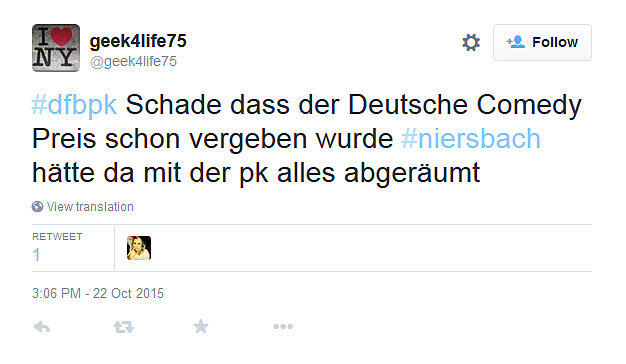 Böser Twitter-Spott nach Niersbachs "Aufklärungs-Konferenz".