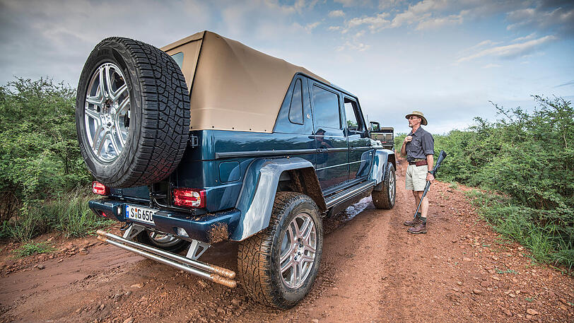 Im südafrikanischen Nationalpark Madikwe gehen wir mit dem G560 Landaulet auf Tour.