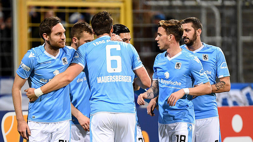 Kämpfen in der Regionalliga Bayern um die Meisterschaft: die Spieler des TSV 1860.
