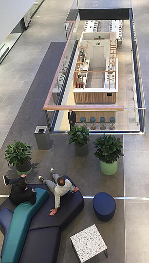 Forum Schwanthalerhöhe: Blick in das neue Shopping-Quartier im Westend.