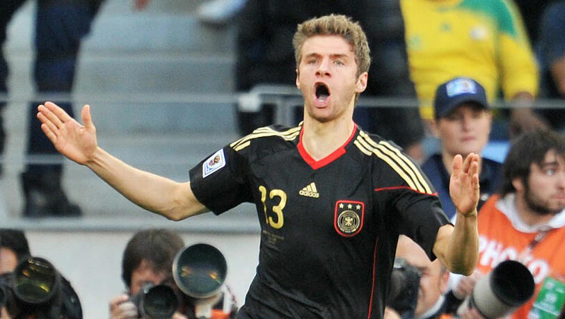 Torschützenkönig und bester Nachwuchsprofi bei der WM 2010: Thomas Müller. Torschützenkönig und bester Nachwuchsprofi bei der WM 2010: Thomas Müller.