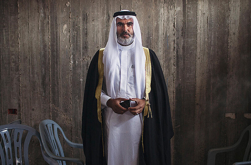 Ein Foto der Ausstellung &bdquo;Bedouin&ldquo; im Kösk.