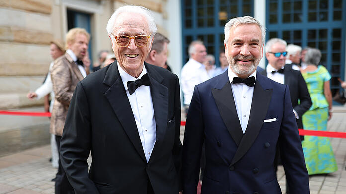 Herzog Franz und sein Partner Thomas Greinwald.