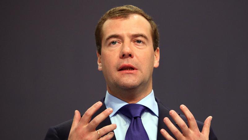 Der russische Präsident Dmitri Medwedew Der russische Präsident Dmitri Medwedew