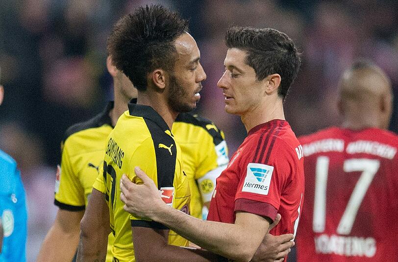 Peilen diese Saison beide die magische 30-Tore-Marke an: Lewandowski und Aubameyang.