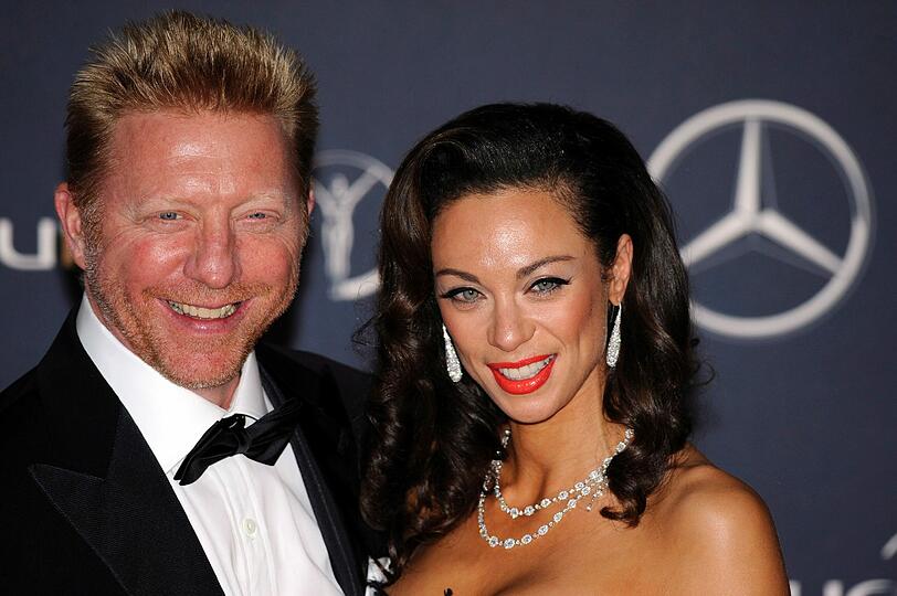 Er darf natürlich nicht fehlen: Der offizielle Laureus-Botschafter Boris Becker mit seiner Frau Lilly.