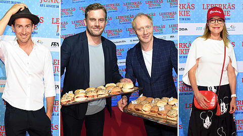 Leberkässemmeln auf dem roten Teppich - gibt's so wahrscheinlich auch nur bei der Premiere des Films "Leberkäsjunkie". Klicken Sie sich durch die Bilder.