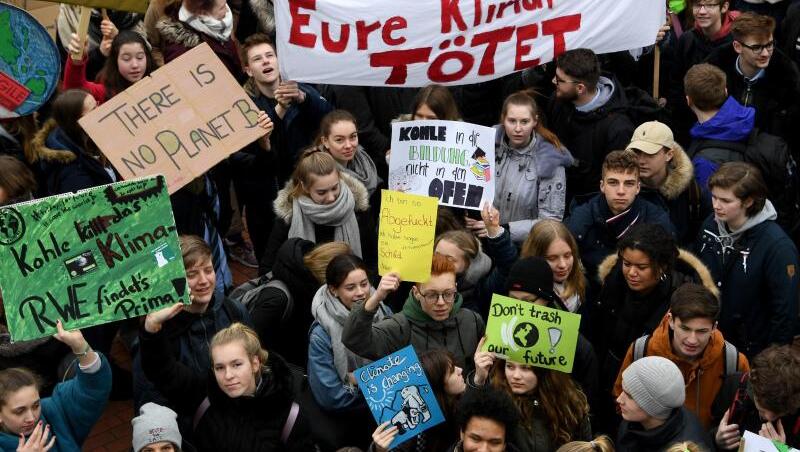 "Fridays for Future"-Protest in Elmshorn. "Fridays for Future"-Protest in Elmshorn.
