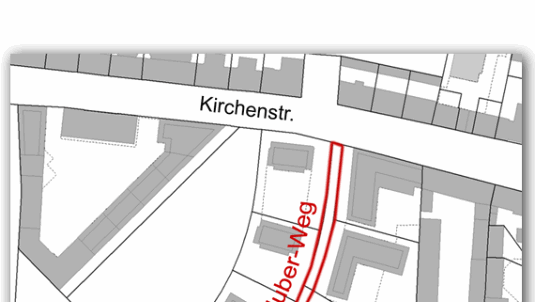 Hier verläuft der Michael-Huber-Weg. Hier verläuft der Michael-Huber-Weg.