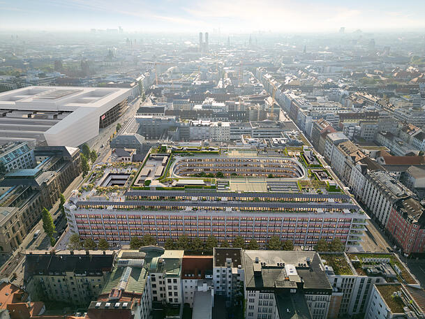 2027 soll alles fertig sein – samt Dachlandschaft mit Padel-Tennisplatz. Auf der Visualisierung ist auch der Hauptbahnhof schon fertig. 2027 soll alles fertig sein – samt Dachlandschaft mit Padel-Tennisplatz. Auf der Visualisierung ist auch der Hauptbahnhof schon fertig.
