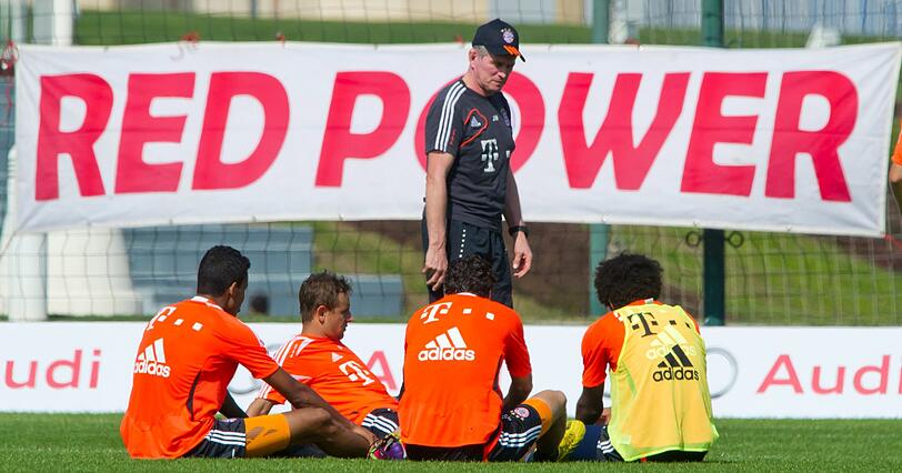 Der FC Bayern am vierten Trainingstag in Doha.