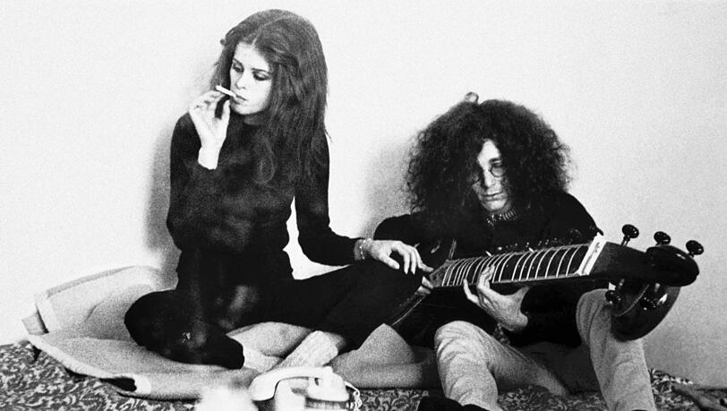 Uschi Obermaier und Rainer Langhans. Das Paar lernte sich 1968 kennen.