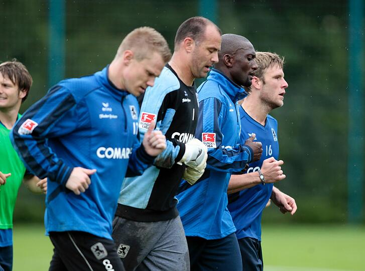 Das Löwen-Training mit den Neuzugängen. Die Bilder von der Grünwalder
