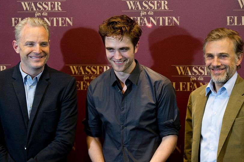 Regisseur Francis Lawrence mit seinen beiden männlichen Hauptdarstellern.