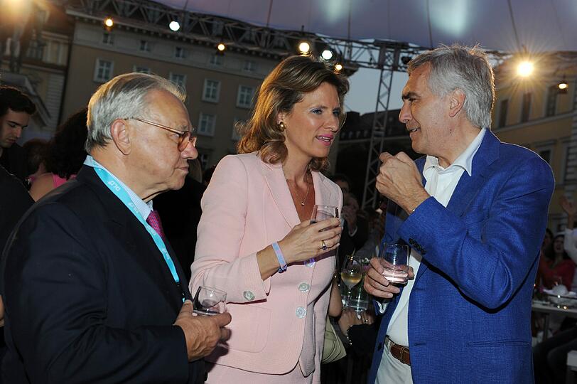Dr. Hubert Burda, Anouschka Horn und Peter Löscher.