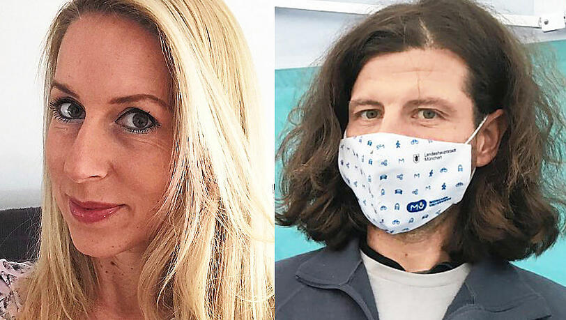 Kathrin Apitz (Fachhändlerin) und Igor Marin (Radl-Experte) Kathrin Apitz (Fachhändlerin) und Igor Marin (Radl-Experte)