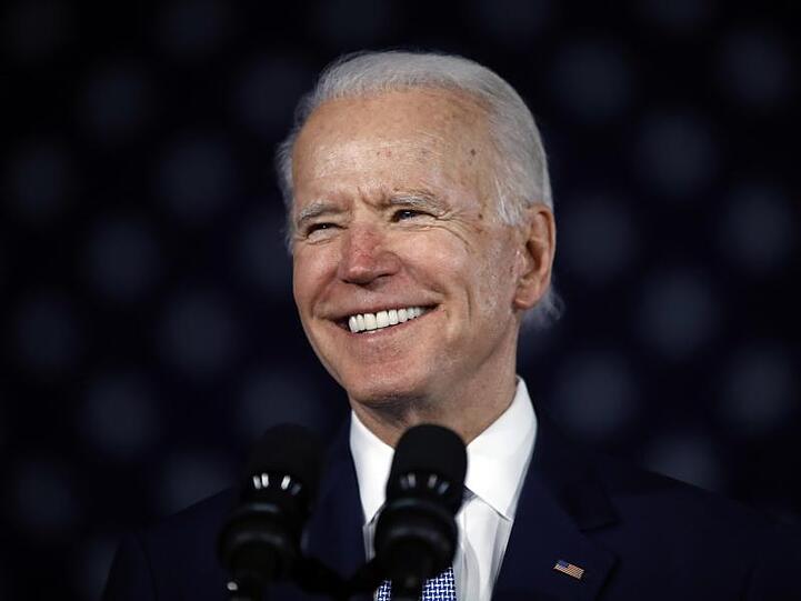 Konnte sich nach ersten Auszählungen in Virgina durchsetzen: Joe Biden.