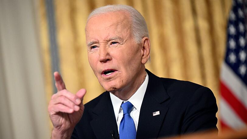Biden nutzte seine Abschiedsrede, um seinen Landsleuten eindringlich ins Gewissen zu reden.