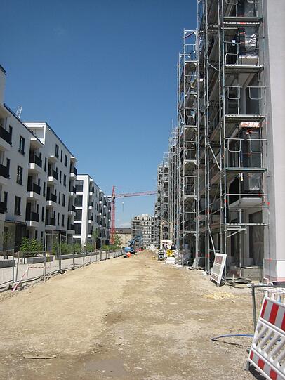 Hier entstehen die neuen Wohnungen.