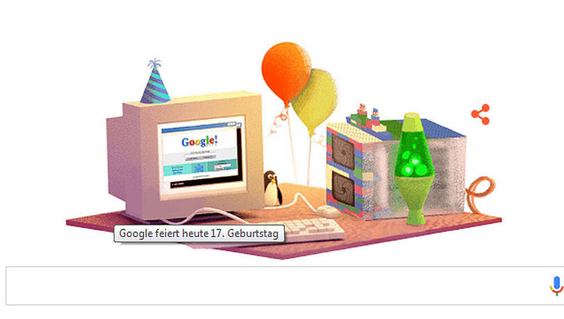 Mit diesem Doodle feiert Google Geburtstag Mit diesem Doodle feiert Google Geburtstag