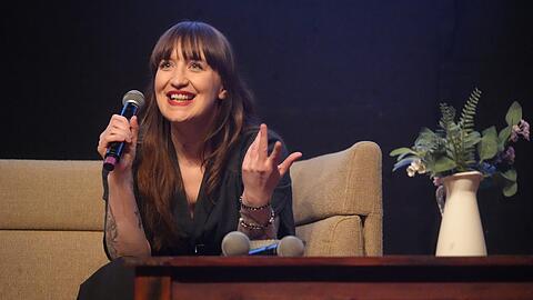 Heidi Reichinnek unterst&uuml;tzt die M&uuml;nchner Linke im Wahlkampf.