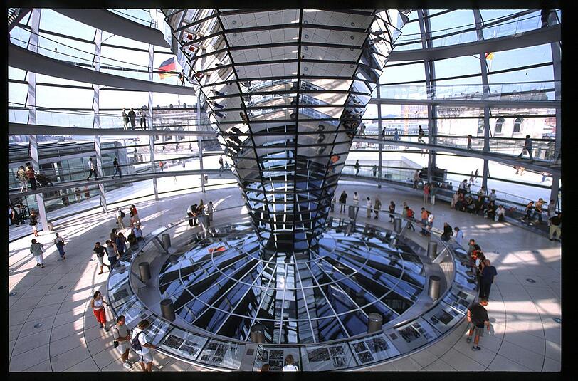 Blick in die Reichstagskuppel