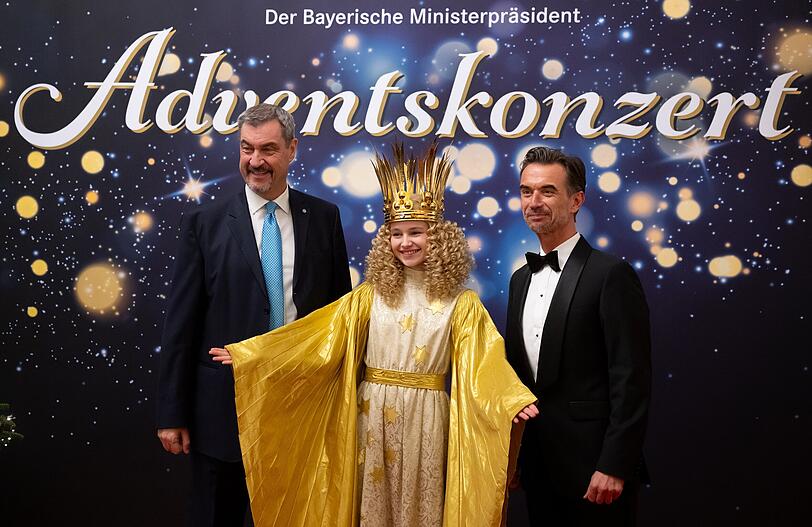 Markus Söder, das Nürnberger Christkind und Florian Silbereisen Markus Söder, das Nürnberger Christkind und Florian Silbereisen