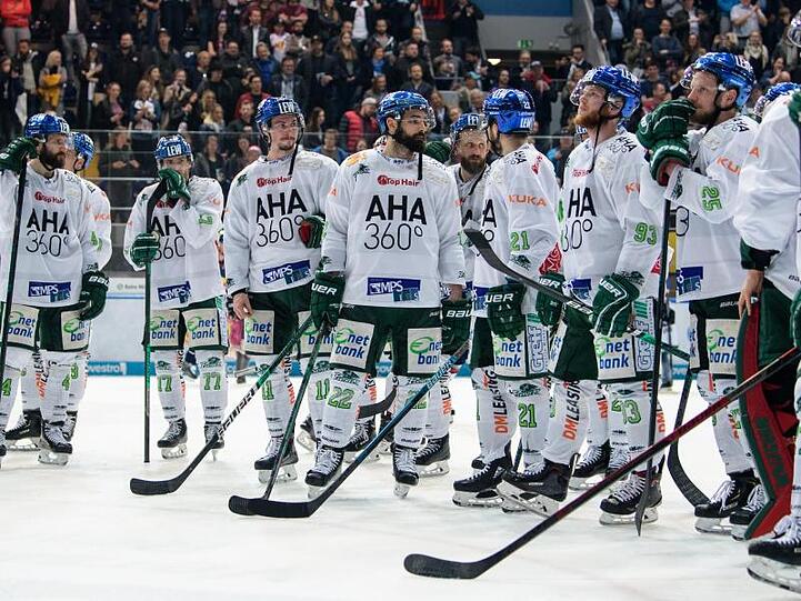 Spieler der Augsburger Panther. Foto: Matthias Balk/dpa/Archivbild