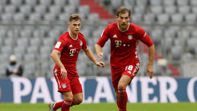 Wieder topfit: Joshua Kimmich (l.) und Leon Goretzka. Wieder topfit: Joshua Kimmich (l.) und Leon Goretzka.