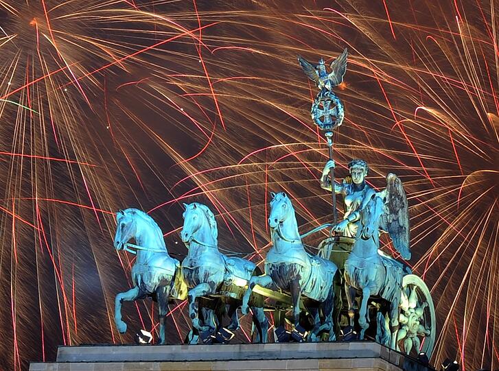 Berlin begrüßt das Jahr 2012.