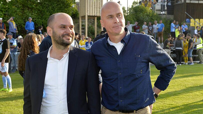 An der Spitze der Löwen: Geschäftsführer Michael Scharold (li.) und Präsident Robert Reisinger.