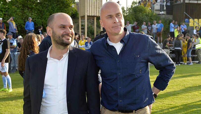 An der Spitze der Löwen: Geschäftsführer Michael Scharold (li.) und Präsident Robert Reisinger. An der Spitze der Löwen: Geschäftsführer Michael Scharold (li.) und Präsident Robert Reisinger.