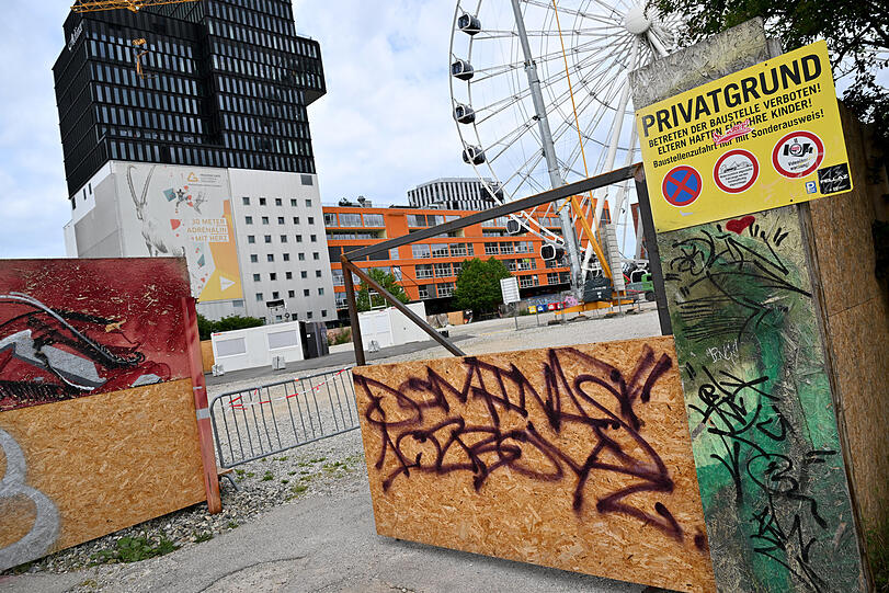 Der Bauplatz des geplanten, neuen Münchner Konzerthauses im Werksviertel. Der Bauplatz des geplanten, neuen Münchner Konzerthauses im Werksviertel.