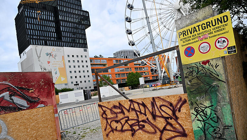 Der Bauplatz des geplanten, neuen Münchner Konzerthauses im Werksviertel.