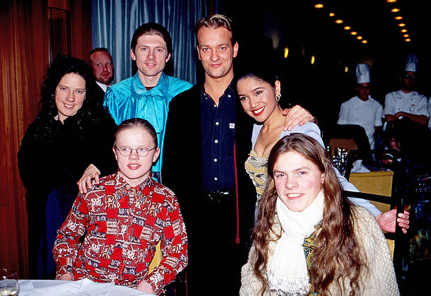 Joey Kelly (im hellblauen Oberteil) und mehrere seiner Geschwister im Jahr 1998.