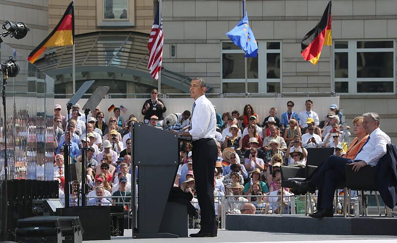 Barack Obama in Berlin.