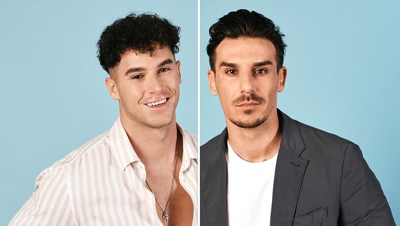 Die "Bachelorette"-Kandidaten Dennis (li.) und Mohamed sind bereits aus anderen Datingshows bekannt. Die "Bachelorette"-Kandidaten Dennis (li.) und Mohamed sind bereits aus anderen Datingshows bekannt.