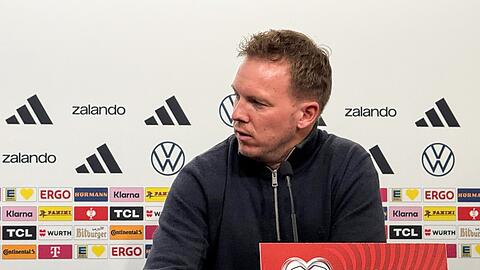 Nagelsmann bei der Pressekonferenz in Luxemburg.
