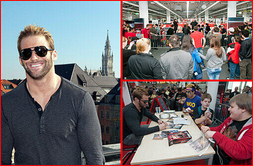 In den Biergarten hat er es am sonnigen Samstag wohl nicht mehr geschafft. Die Fans waren wichtiger. US-Wrestlingstar Zack Ryder gab sich die Ehre und kam für seine "Broskis" nach München. Die warteten bereits mittags gespannt im Media Markt in der Einsteinstraße, wo Zack Ryder Autogramme gab - als er dann kam, war das Gekreische groß. Sehen Sie hier die Bilder...