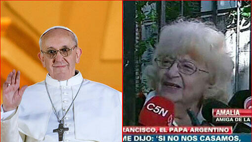 Sie ist die Jugendliebe von Jorge Mario Bergoglio: Amalia Damonte im argentinischen TV. Sie ist die Jugendliebe von Jorge Mario Bergoglio: Amalia Damonte im argentinischen TV.