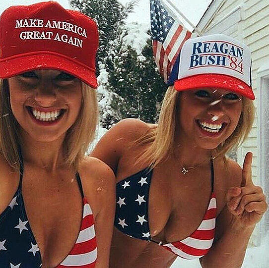 Babes for Trump: Diese Schönheiten wollen Donald Trump zur US-Präsidentschaft verhelfen.