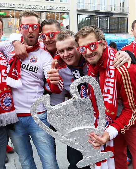 Geschichten, Fans und Skurilitäten: Stimmungsvolle Fotos aus München zum großen Finale in Wembley