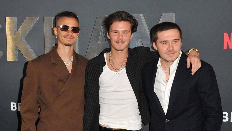 Einst ein Herz und eine Seele: Romeo, Cruz und Brooklyn Beckham (v.l.n.r.) sollen sich aktuell nicht verstehen.