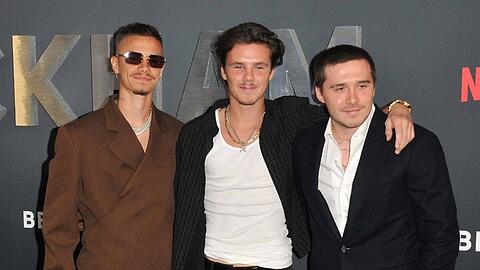 Einst ein Herz und eine Seele: Romeo, Cruz und Brooklyn Beckham (v.l.n.r.) sollen sich aktuell nicht verstehen.
