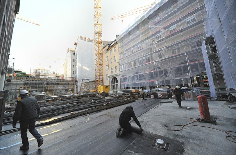 Die Hoftstatt: Ein Bilder-Rundgang auf der Baustelle