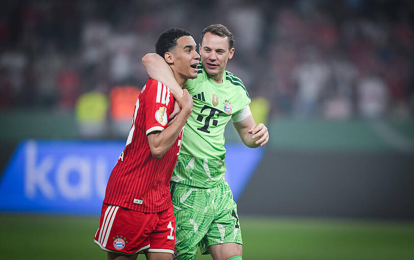 DFB-Hoffnungsträger: Manuel Neuer (r.) und Jamal Musiala. DFB-Hoffnungsträger: Manuel Neuer (r.) und Jamal Musiala.