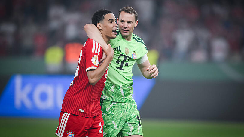 DFB-Hoffnungsträger: Manuel Neuer (r.) und Jamal Musiala. DFB-Hoffnungsträger: Manuel Neuer (r.) und Jamal Musiala.