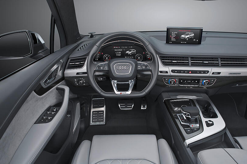 Sportlich und gediegen: Der Innenraum des Audi SQ7.